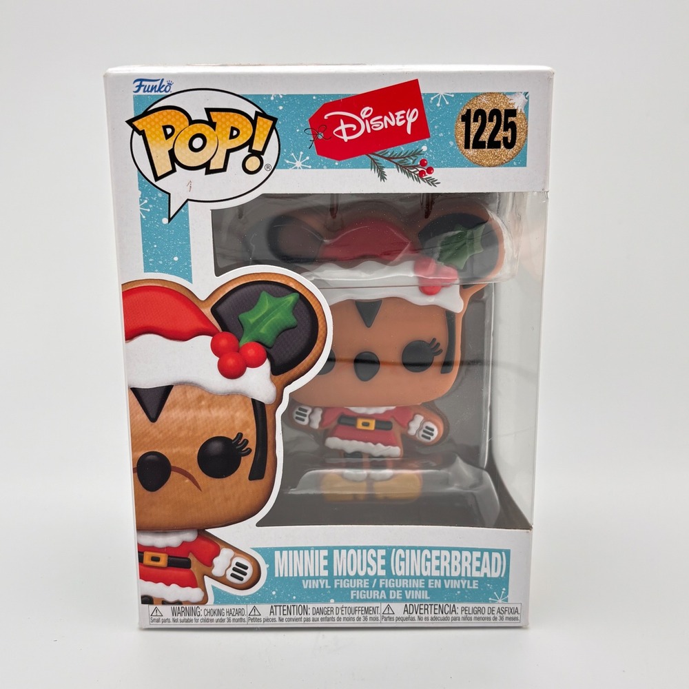 Funko Pop‎ Disney Minnie Mouse Gingerbread 1225 Holiday Vinyl Figure New